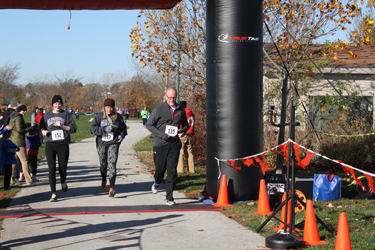 SMALL DC Major Greg Thompson finishes the race